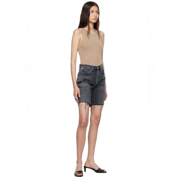 CITIZENS OF HUMANITY NWT Camilla Dark Gray Shorts 25 - Picture 2 of 8